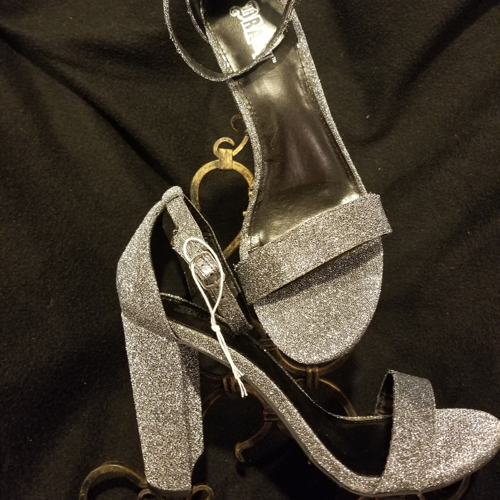 *New* Brash Silver block heel